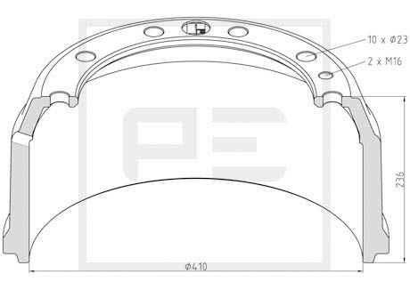 PE AUTOMOTIVE Jarrurumpu 056.616-00A